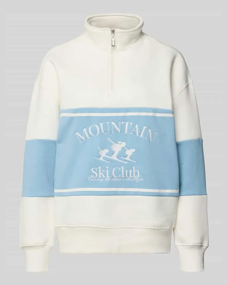 LeGer by Lena Gercke Sweatshirt mit Reißverschluss Modell 'Cosette Offwhite