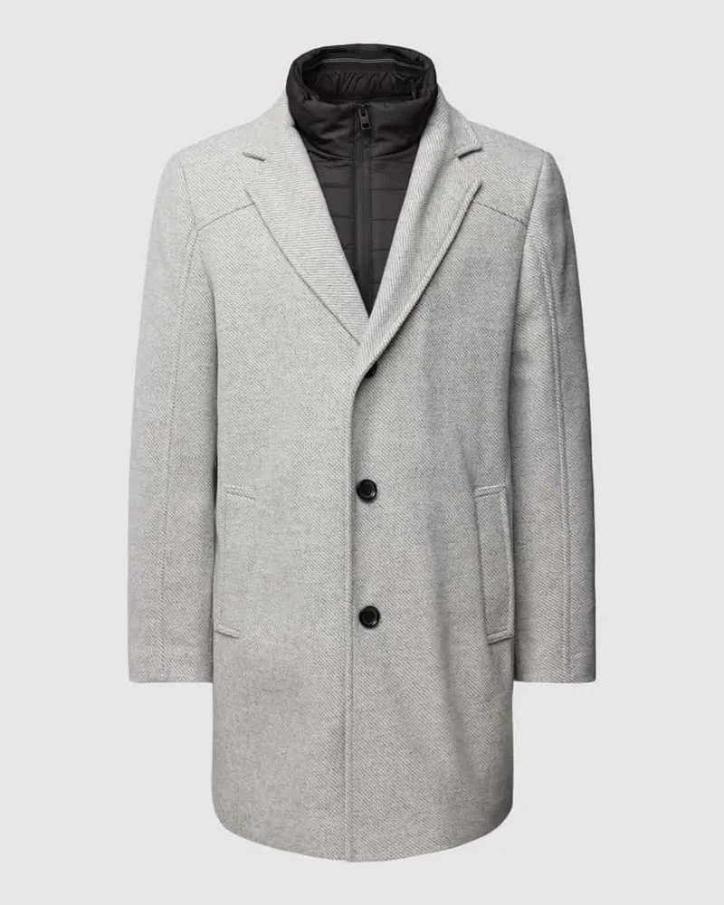 S.Oliver Mantel im Double-Layer-Look Hellgrau