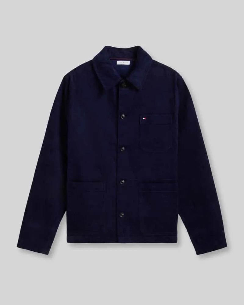 Tommy Hilfiger Regular Fit Freizeithemd aus reiner Baumwolle Marine