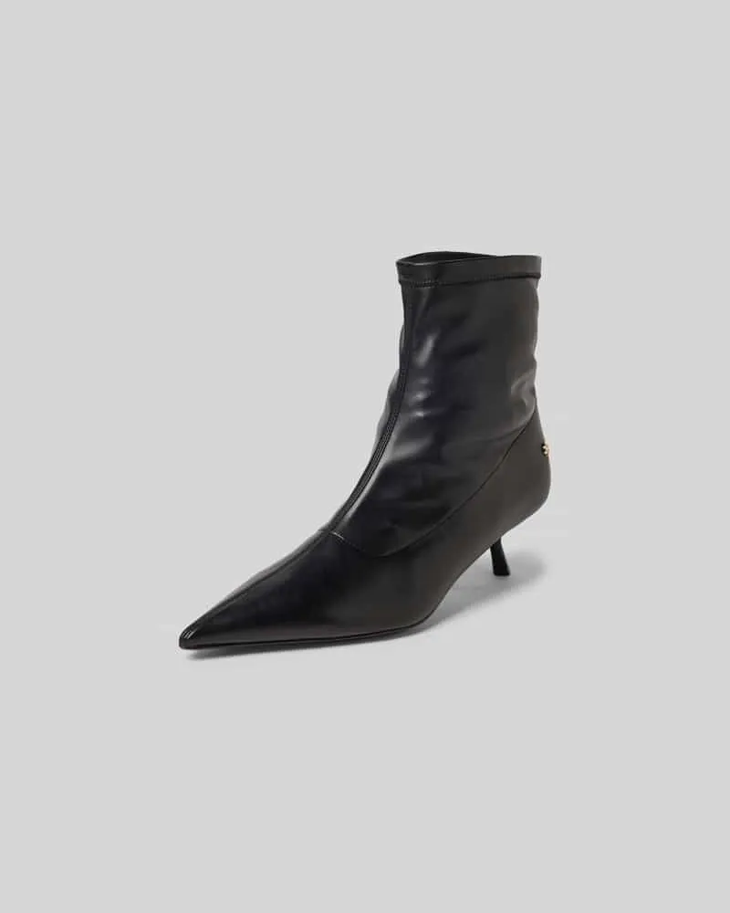 Anine Bing High Heels mit Label-Detail Black