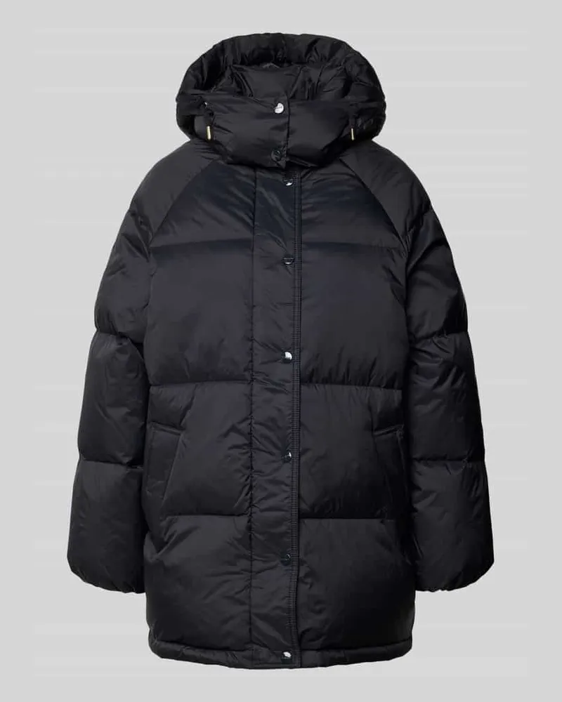 Gant Steppjacke mit Kapuze und Eingrifftaschen Black