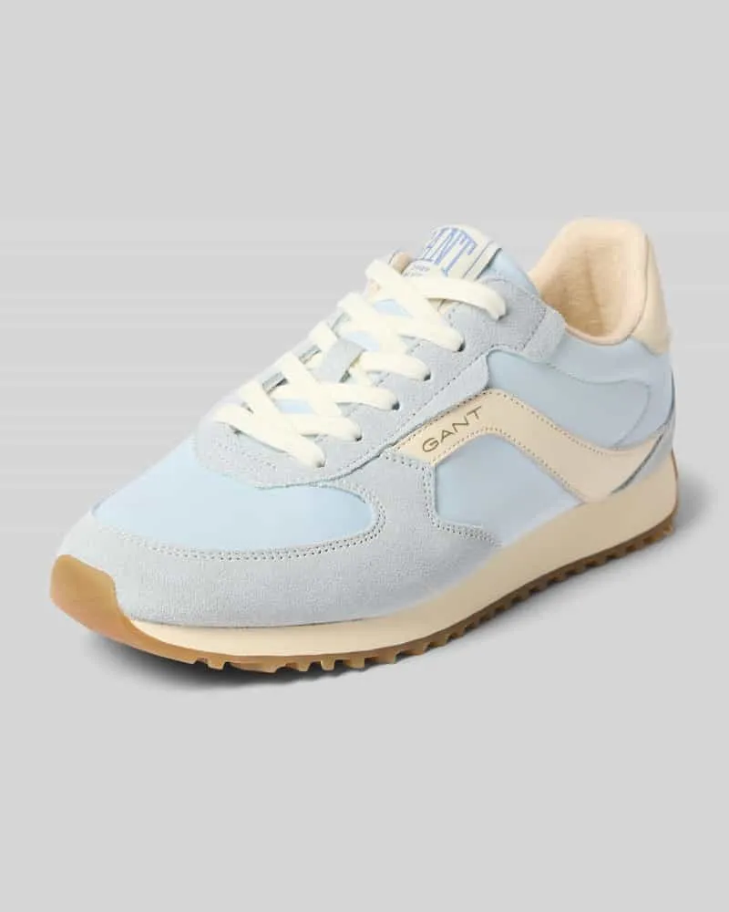 Gant Sneaker aus echtem Leder mit Logo-Detail Modell 'Beja Hellblau