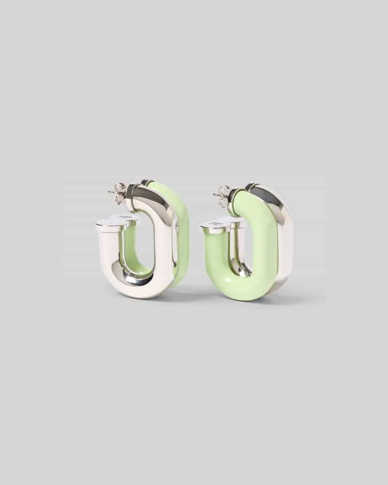 Paco Rabanne Ohrstecker mit Logo-Prägung Silber