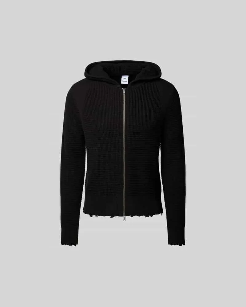 Won Hundred Slim Fit Jacke in Strick-Optik Black