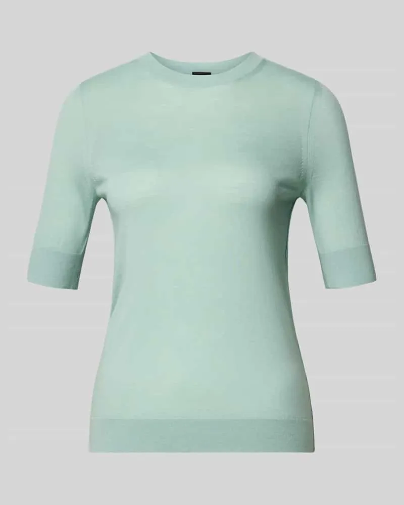 HUGO BOSS Slim Fit Pullover aus reiner Schurwolle Modell 'FARBELLA Mint