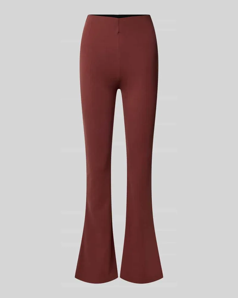 OH APRIL Bootcut Leggings aus Viskose-Mix Modell 'Tia Bordeaux