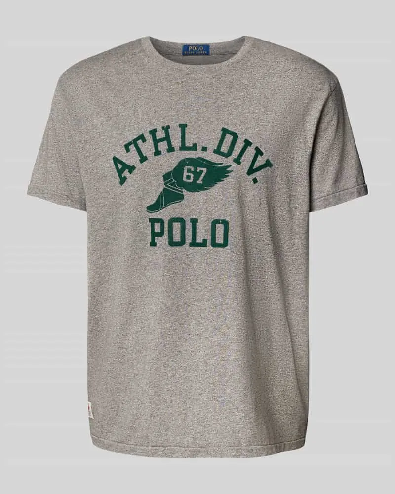 Ralph Lauren Classic Fit T-Shirt mit Rundhalsausschnitt Hellgrau