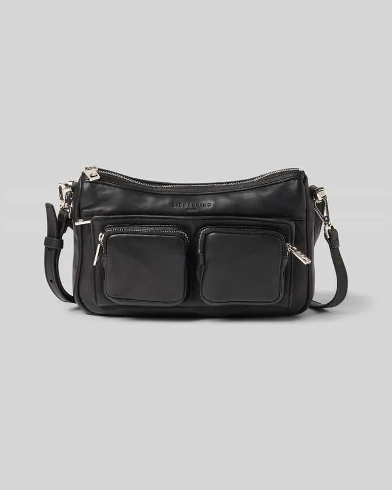 Liebeskind Umhängetasche aus Leder mit Logo-Detail Modell 'Maia Black