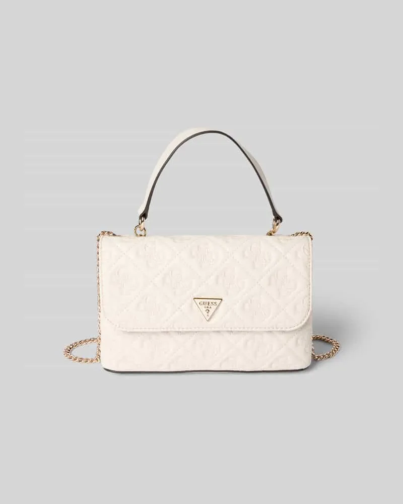 Guess Handtasche mit Label-Applikation Modell 'ADELASIA Ecru
