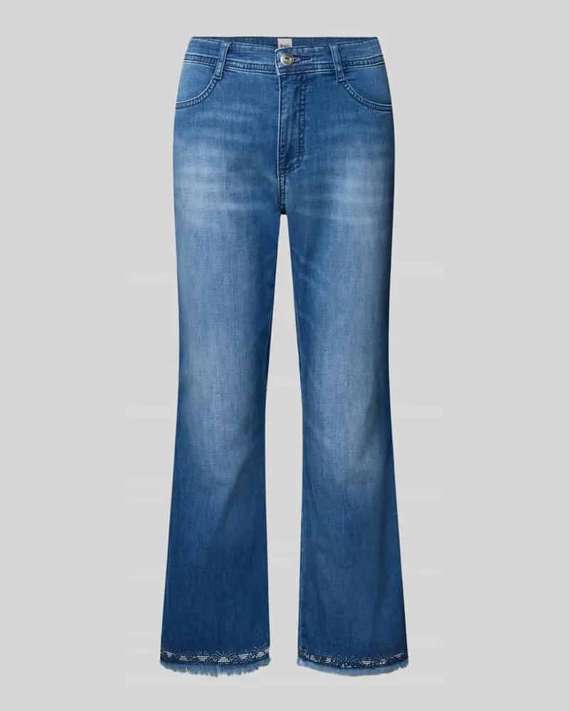 Brax Flared Jeans mit Eingrifftaschen Modell 'MARY Dunkelblau