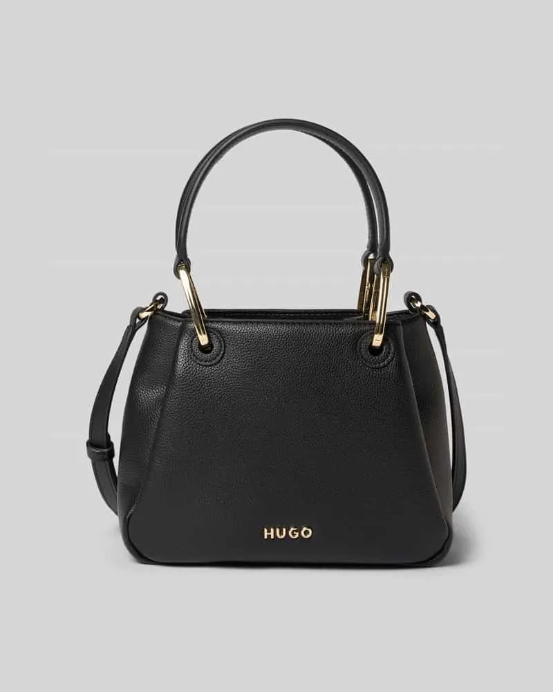 HUGO BOSS Umhängetasche im Leder-Optik Modell 'Orin 2.0_Tote Mini Black
