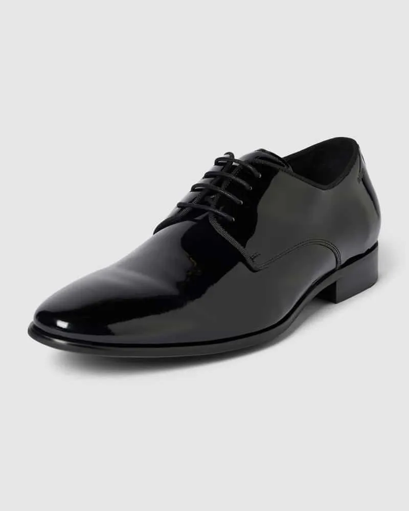 Digel Derby-Schuhe aus Leder mit Schnürung Modell 'SILVANO Black