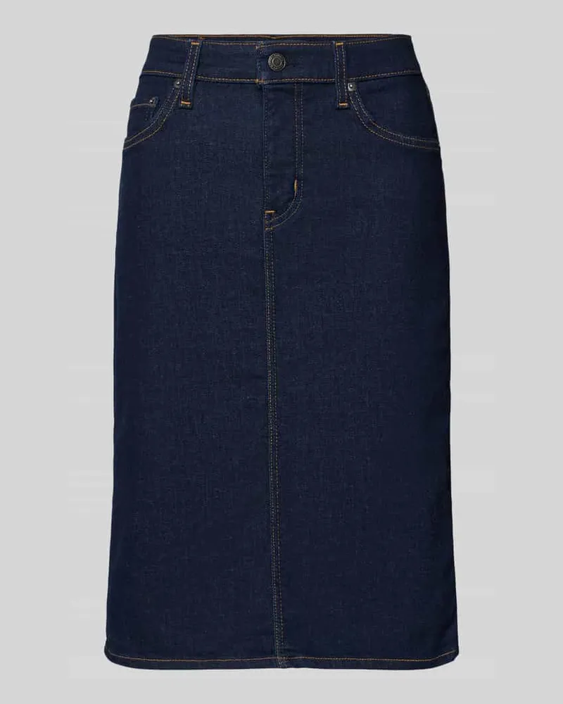 Ralph Lauren Knielanger Jeansrock Modell 'DANIELA Jeansblau