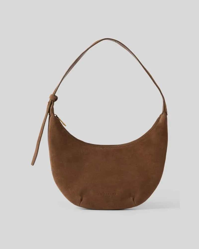 Liebeskind Hobo Bag mit Logo-Prägung Modell 'RYKER Mittelbraun