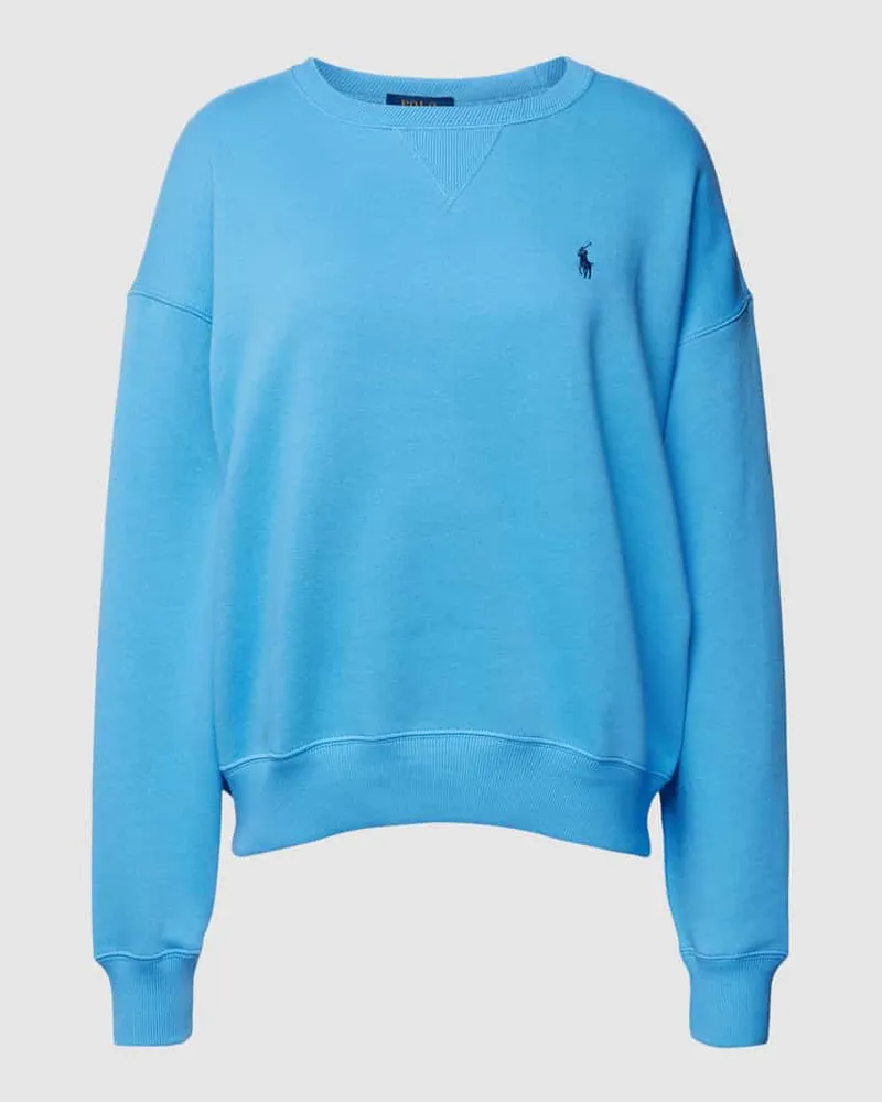 Ralph Lauren Sweatshirt mit Logo-Stitching Modell 'BUBBLE Tuerkis