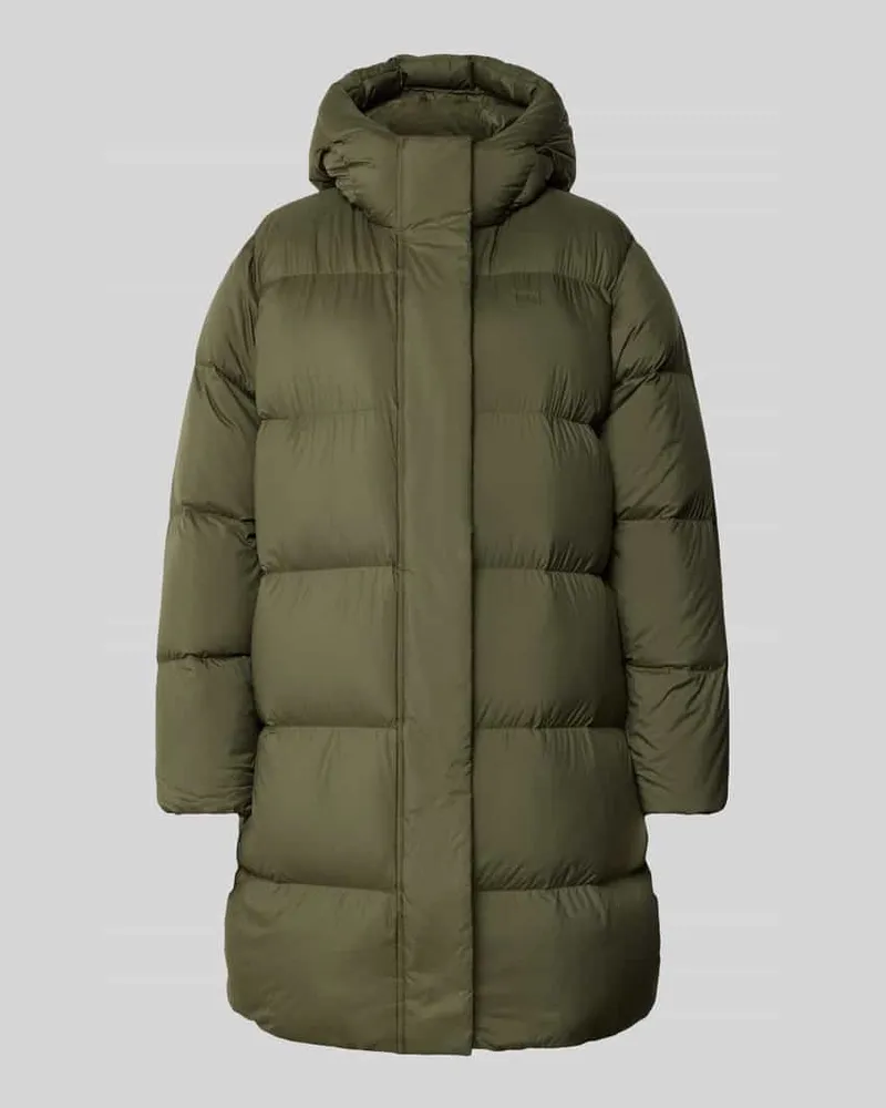 Tommy Hilfiger Regular Fit Daunenmantel mit Kapuze Oliv