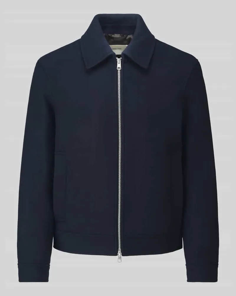 Selected Blouson aus Woll-Mix mit Zweiwege Reißverschluss Marine
