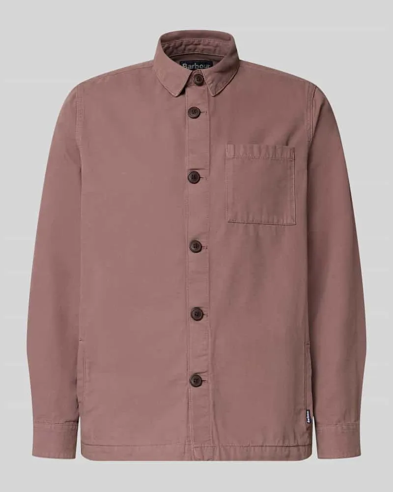 Barbour Regular Fit Hemdjacke aus reiner Baumwolle Altrosa