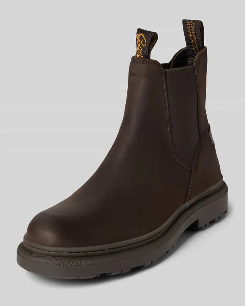 Gant Chelsea Boots aus Leder mit Label-Details Modell 'Timbly Dunkelbraun