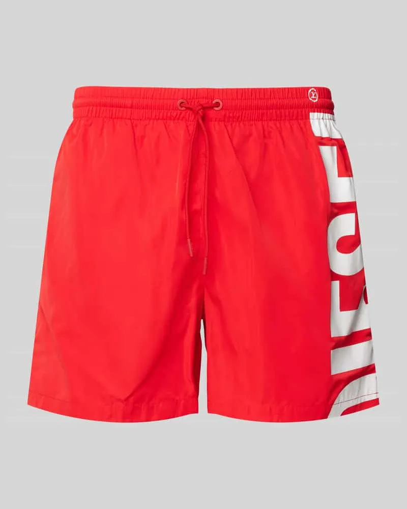 Diesel Badehose mit elastischem Bund Modell 'RIO Rot