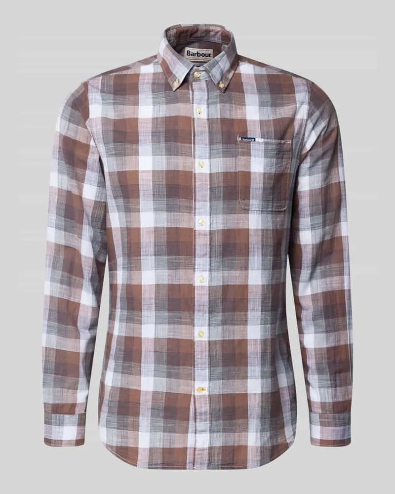 Barbour Tailored Fit Freizeithemd aus reiner Baumwolle Altrosa