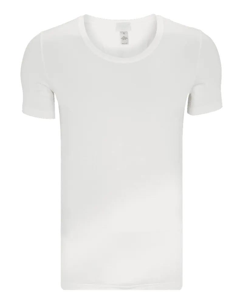 Hanro T-Shirt mit Rundhalsausschnitt Weiss