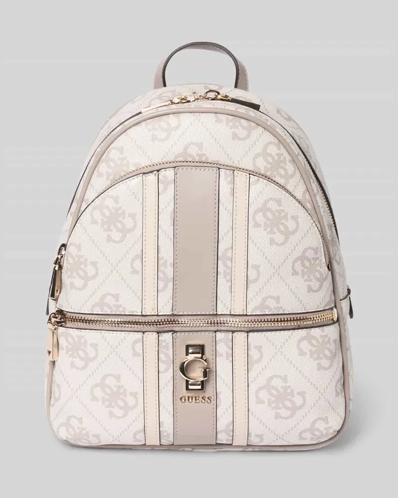 Guess Rucksack im Logo-Design Modell 'ERENIA Taupe