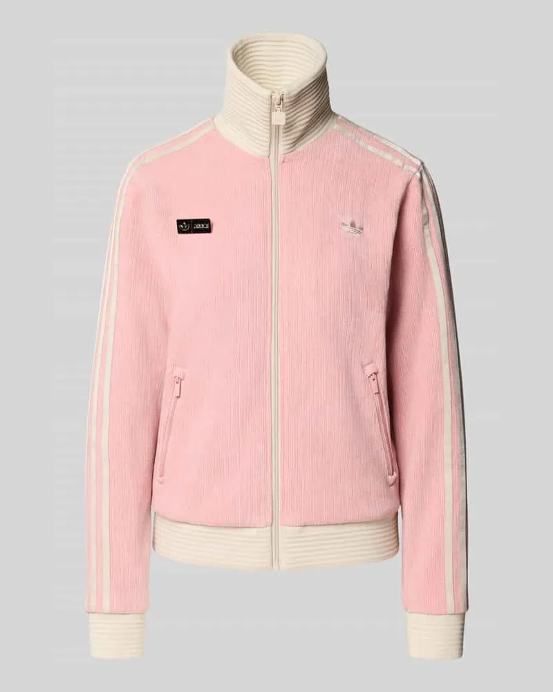 adidas Regular Fit Sweatjacke aus Baumwoll-Mix Modell 'ADILUNA SEASON 2 Rosa