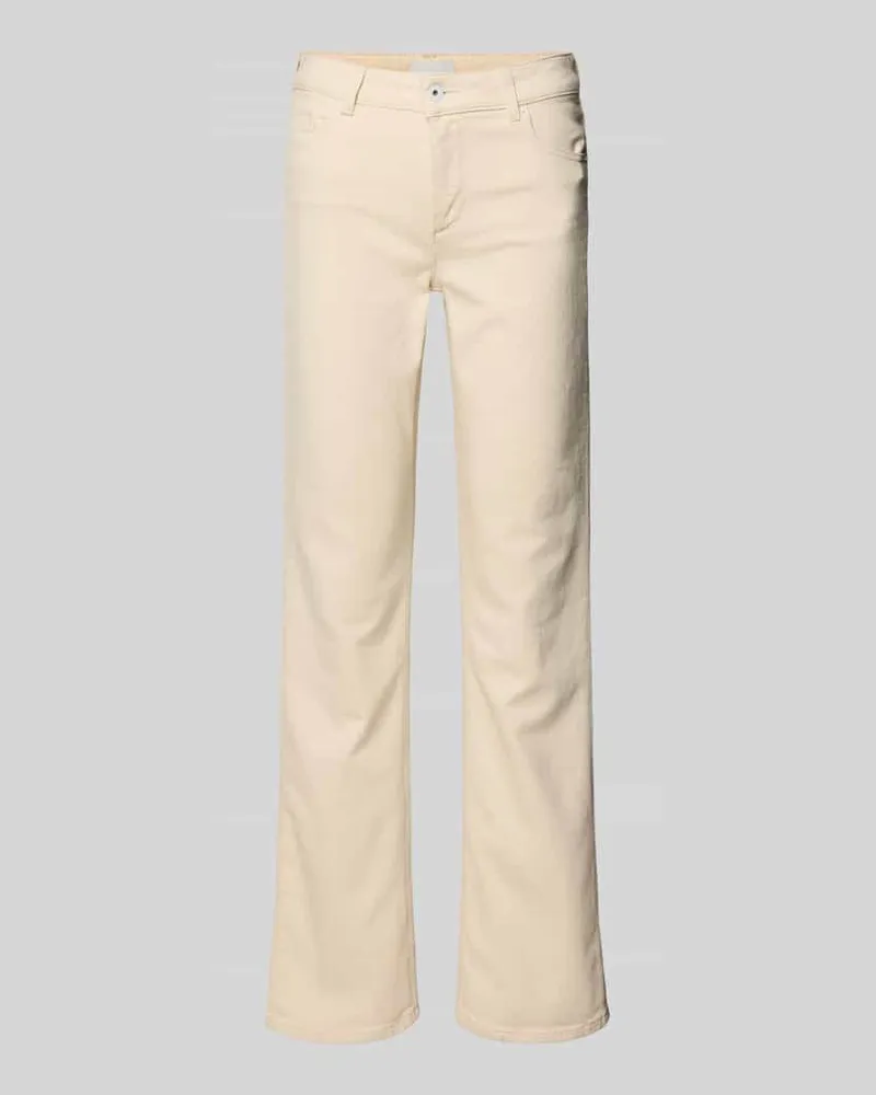 Mustang Flared Fit Jeans im 5-Pocket-Design Modell 'Shelby Offwhite