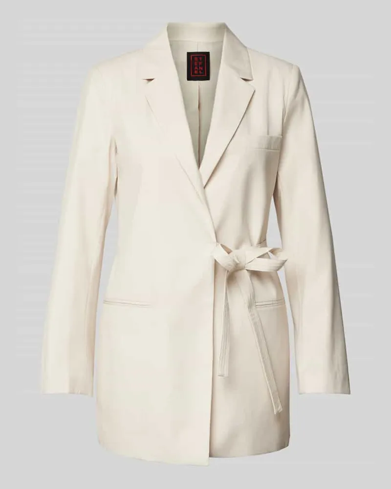 Stefanel Blazer mit Paspeltaschen Offwhite