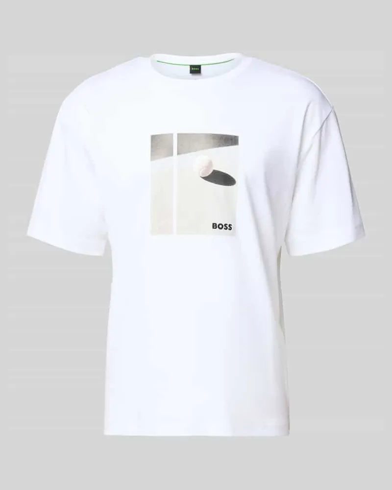 HUGO BOSS Relaxed Fit T-Shirt aus reiner Baumwolle Modell 'JOIN Weiss