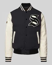 Superdry. College-Jacke mit Label-Detail Black