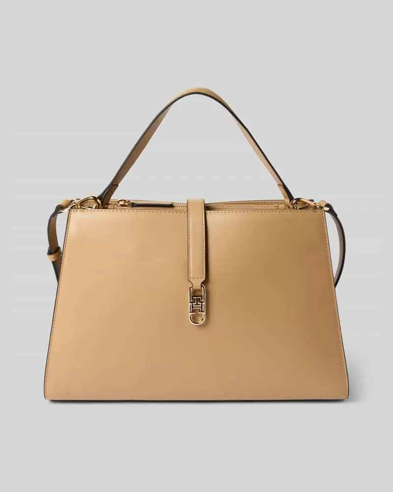 Tommy Hilfiger Henkeltasche mit genarbter Oberfläche Camel