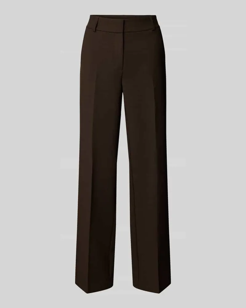 Selected Weite Hose mit Viskose-Anteil Modell 'RITA Dunkelbraun