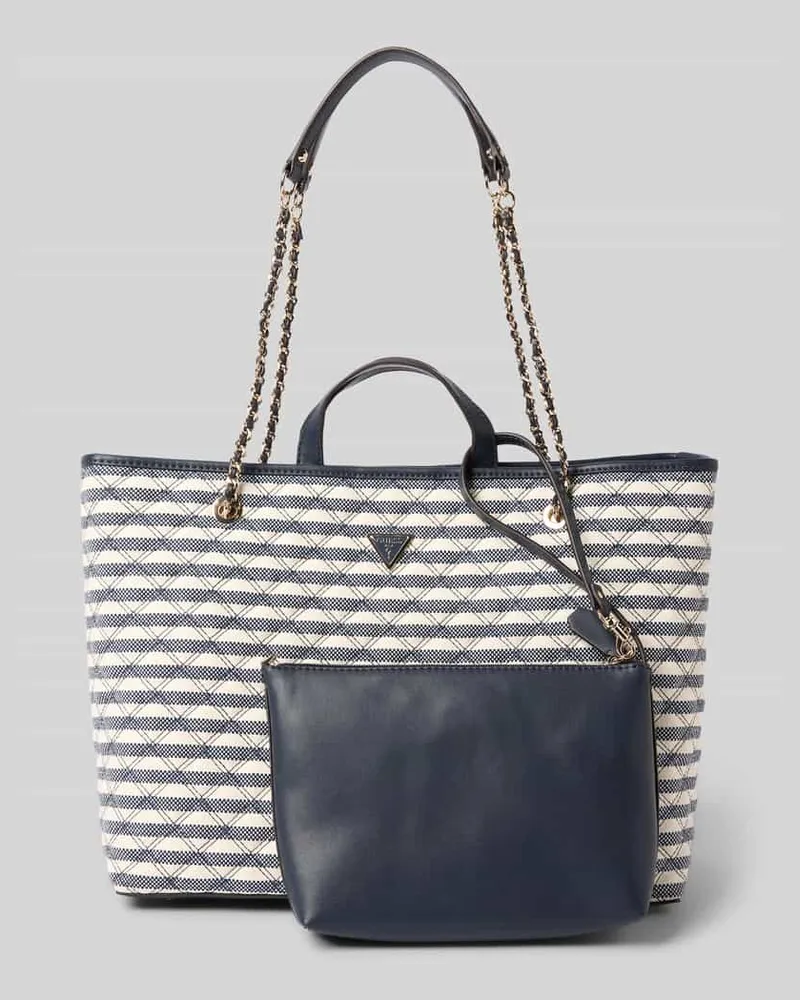 Guess Tote Bag mit Viskose-Anteil Modell 'GIULLY Dunkelblau