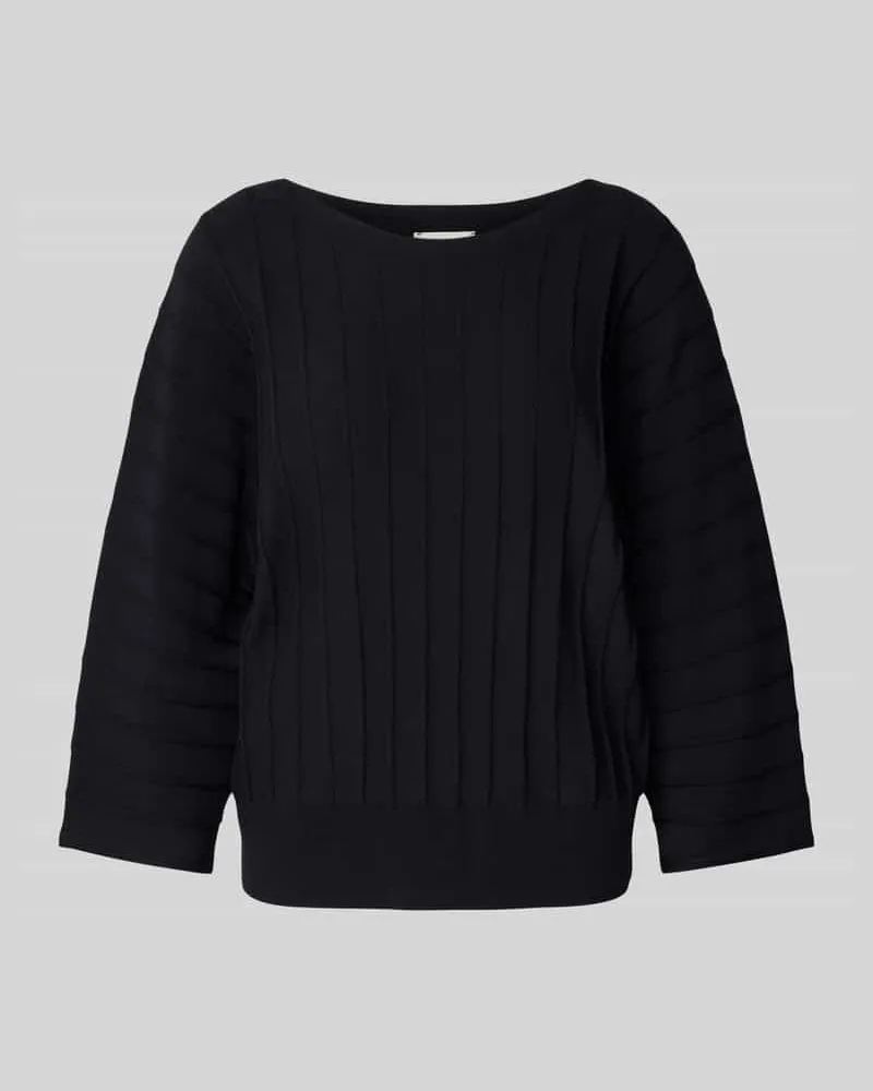 Maerz Strickpullover mit Kimonoärmeln Marine