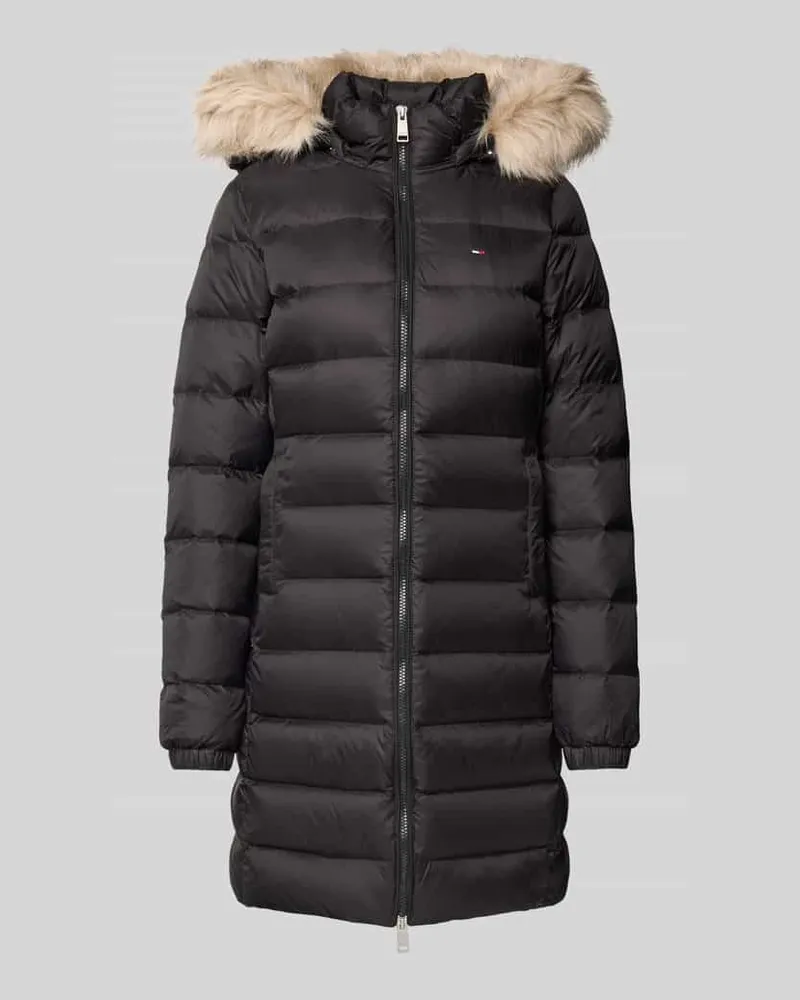 Tommy Hilfiger Regular Fit Daunenmantel mit Entendaunen-Füllung Black