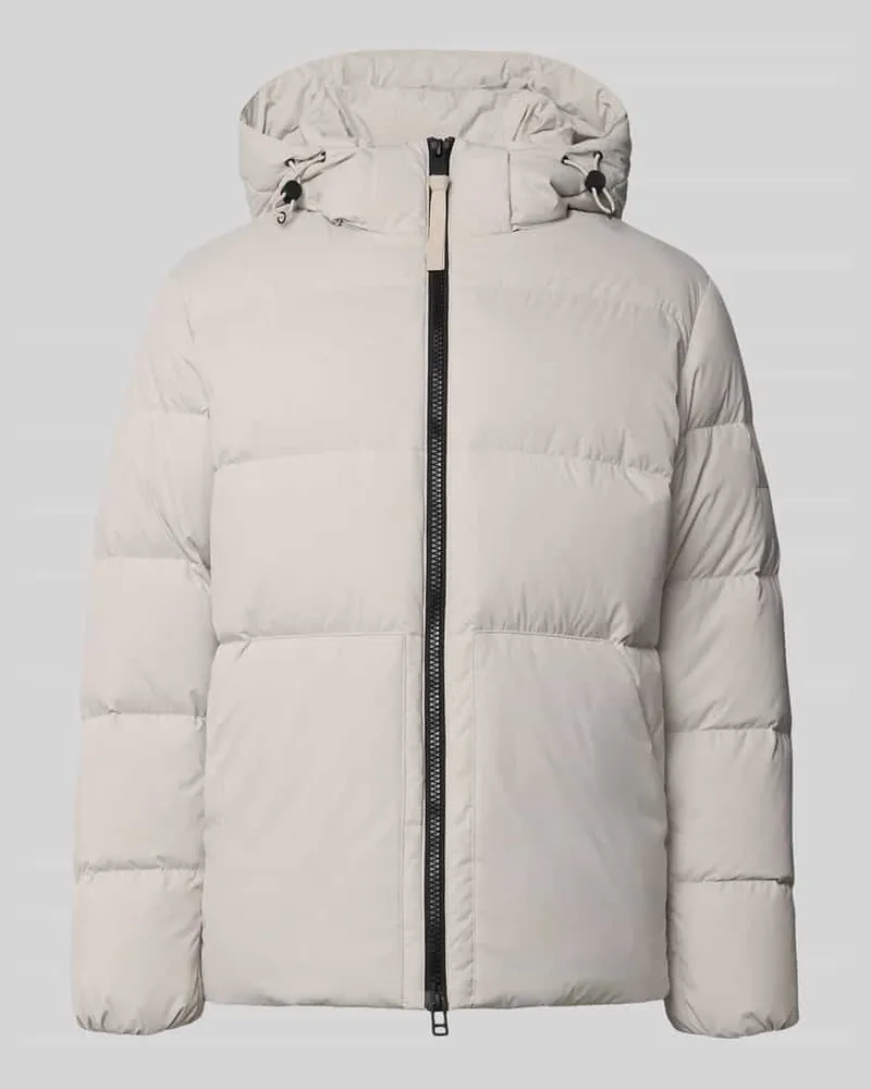 Marc O'Polo Regular Fit Daunenjacke mit Kapuzenkragen Offwhite