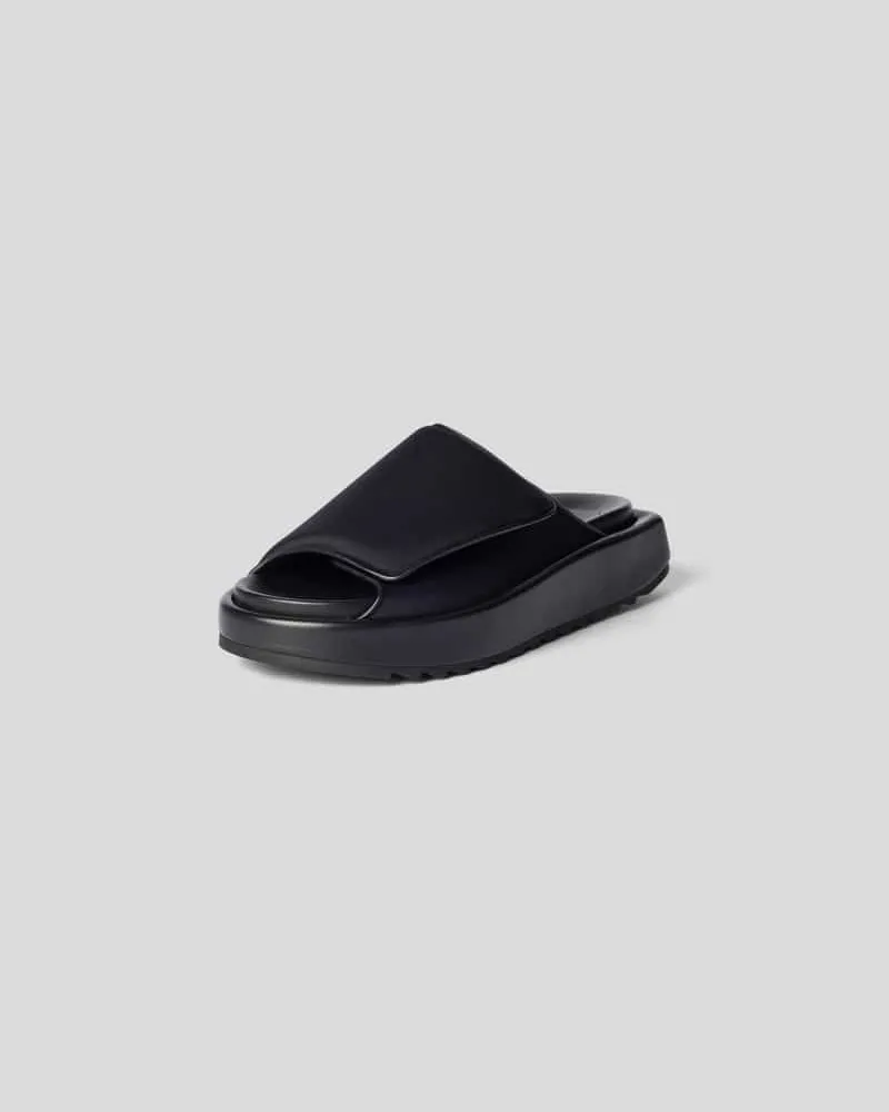 Gia Borghini Slides mit Plateausohle Black