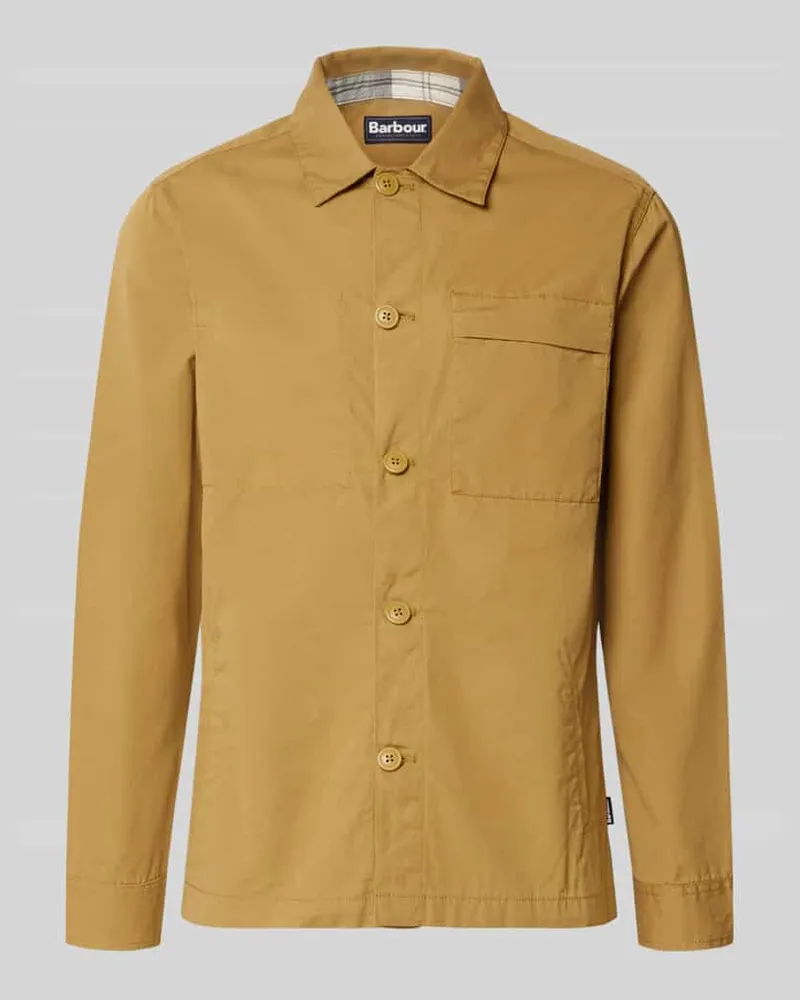 Barbour Regular Fit Freizeithemd aus reiner Baumwolle Sand