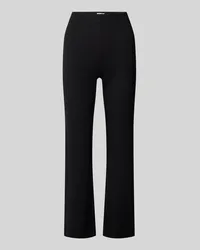 Filippa K Flared Stoffhose mit elastischem Bund Black