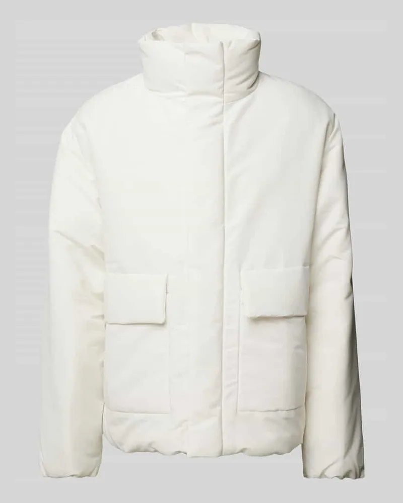 HUGO BOSS Jacke mit Stehkragen Modell 'Brandly Offwhite
