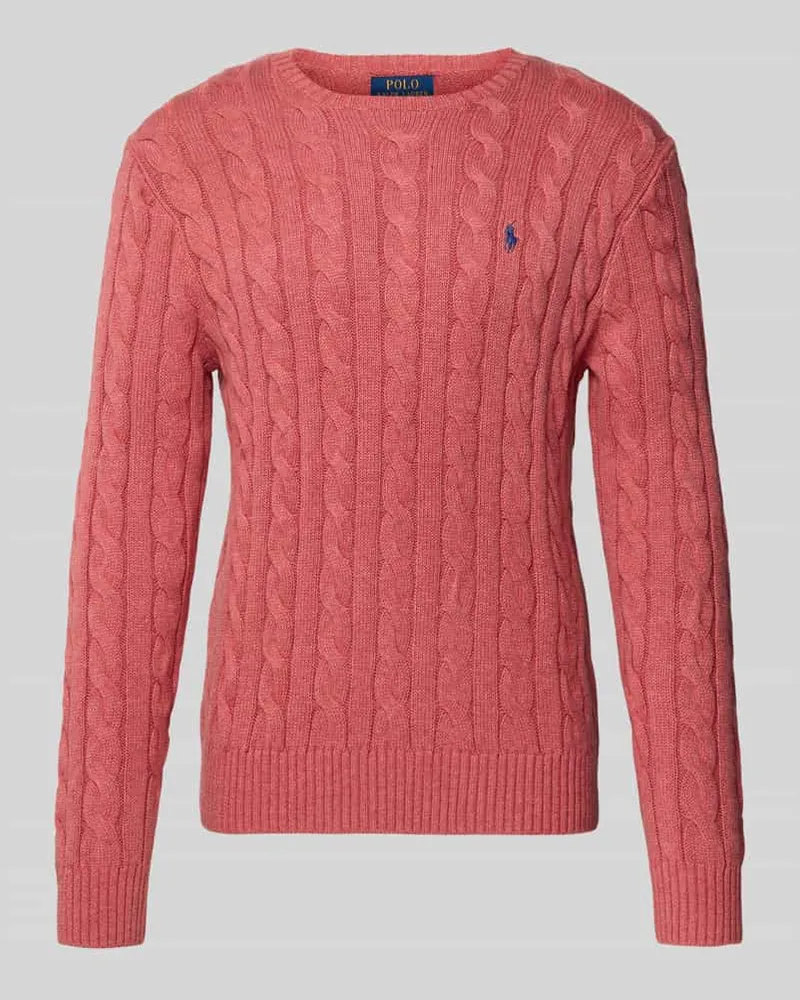Ralph Lauren Strickpullover mit Label-Stitching Altrosa