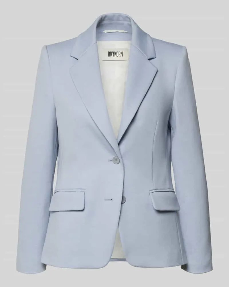 Drykorn Slim Fit Blazer mit Pattentaschen Modell 'BUNDREY Hellblau