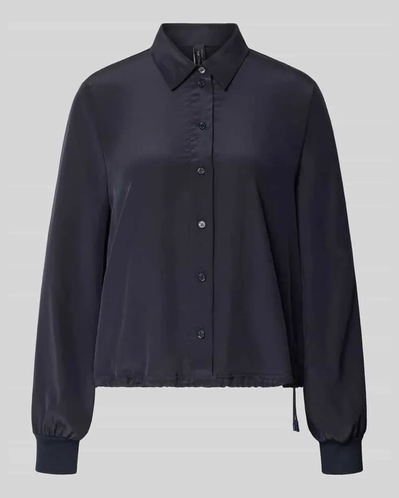 Marc Cain Regular Fit Bluse mit Tunnelzug Marine