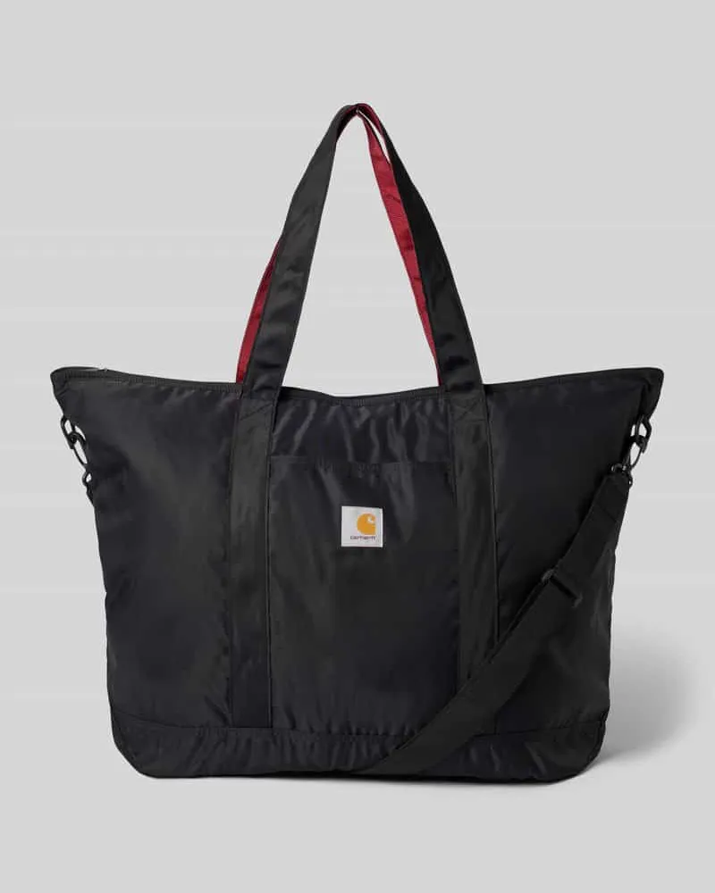 Carhartt WIP Shopper mit Label-Detail Modell 'Alumni Tote Bag Black
