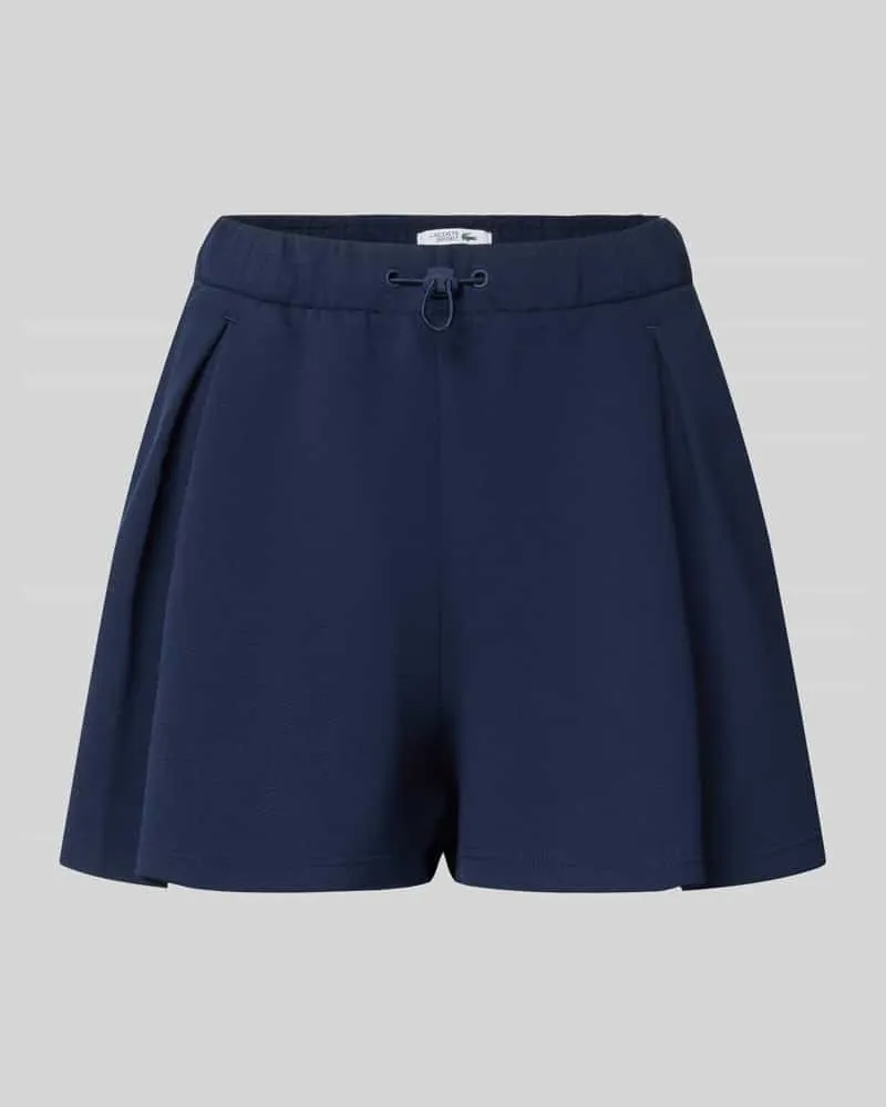 Lacoste Relaxed Fit Shorts aus Baumwoll-Mix Dunkelblau
