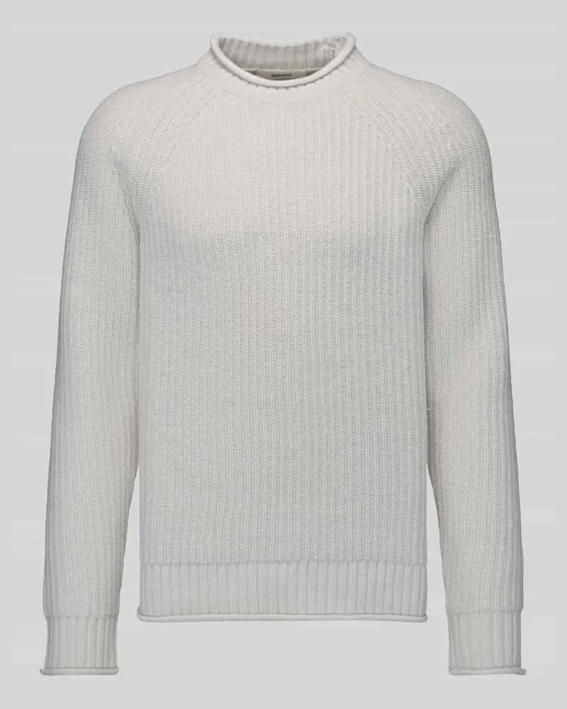 Selected Pullover mit Raglanärmeln aus Wollmix Offwhite