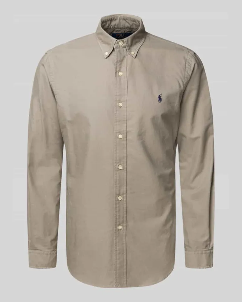 Ralph Lauren Freizeithemd mit Knopfleiste Anthrazit