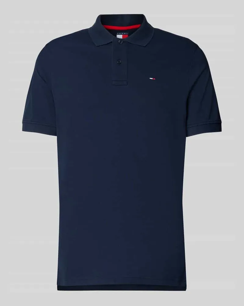 Tommy Hilfiger Regular Fit Poloshirt aus reiner Baumwolle Marine